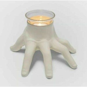 Hyde & EEK! White Halloween Votive Short Candle